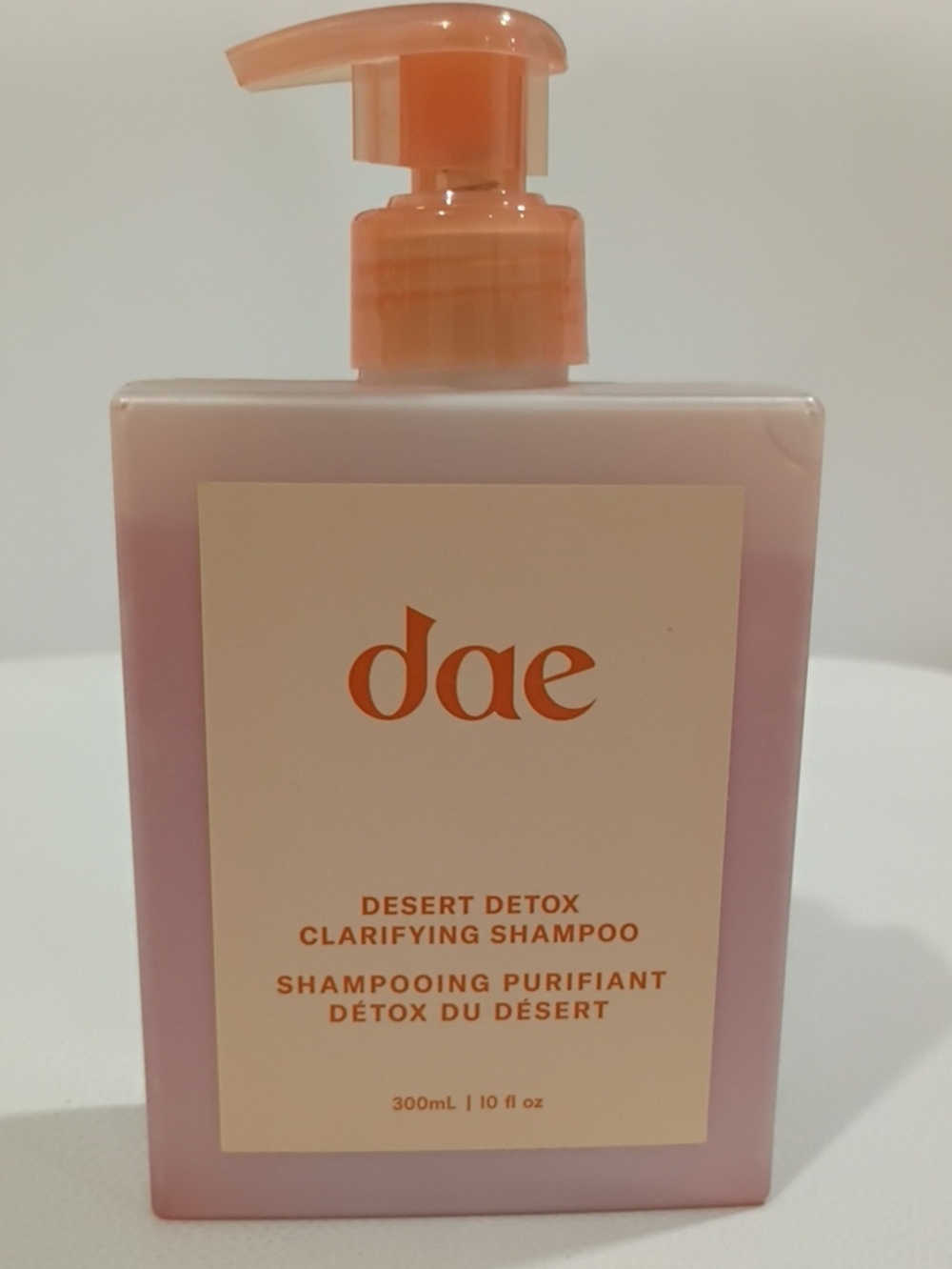 dae Desert Detox Clarifying Shampoo — Peach-Pink Clarifying Formula